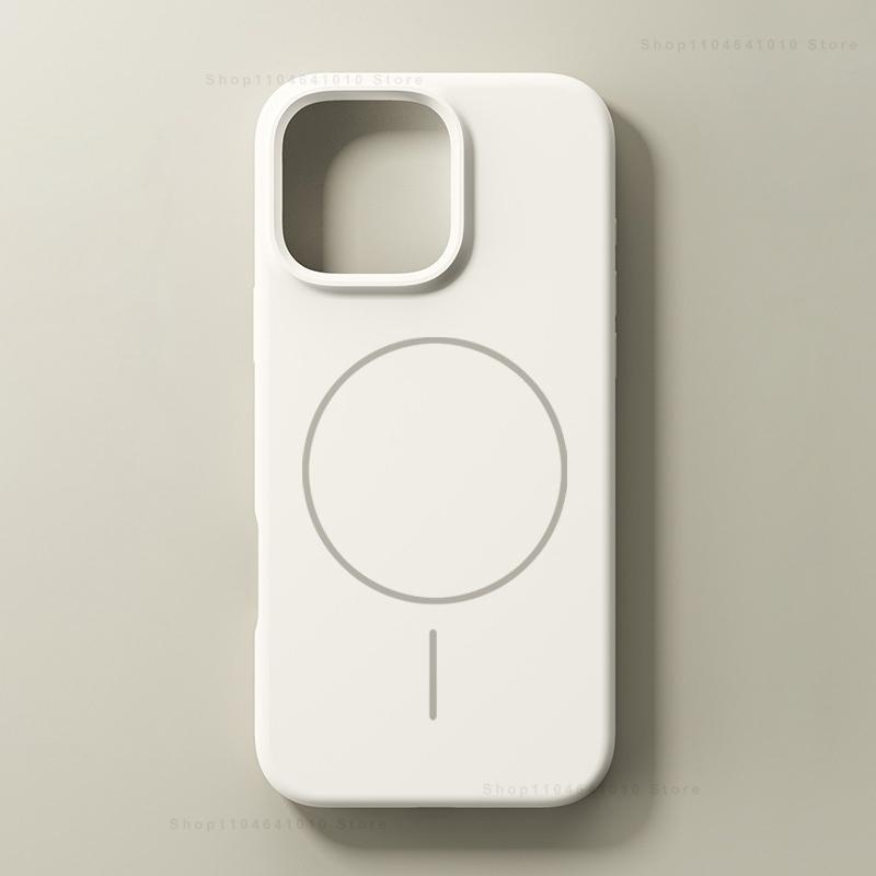 For Magsafe Magnetic Phone Case For iPhone 16 15 14 Plus 13 12 11 17 Pro Max Wireless Charging Liquid Silicone Skin Smooth Cover