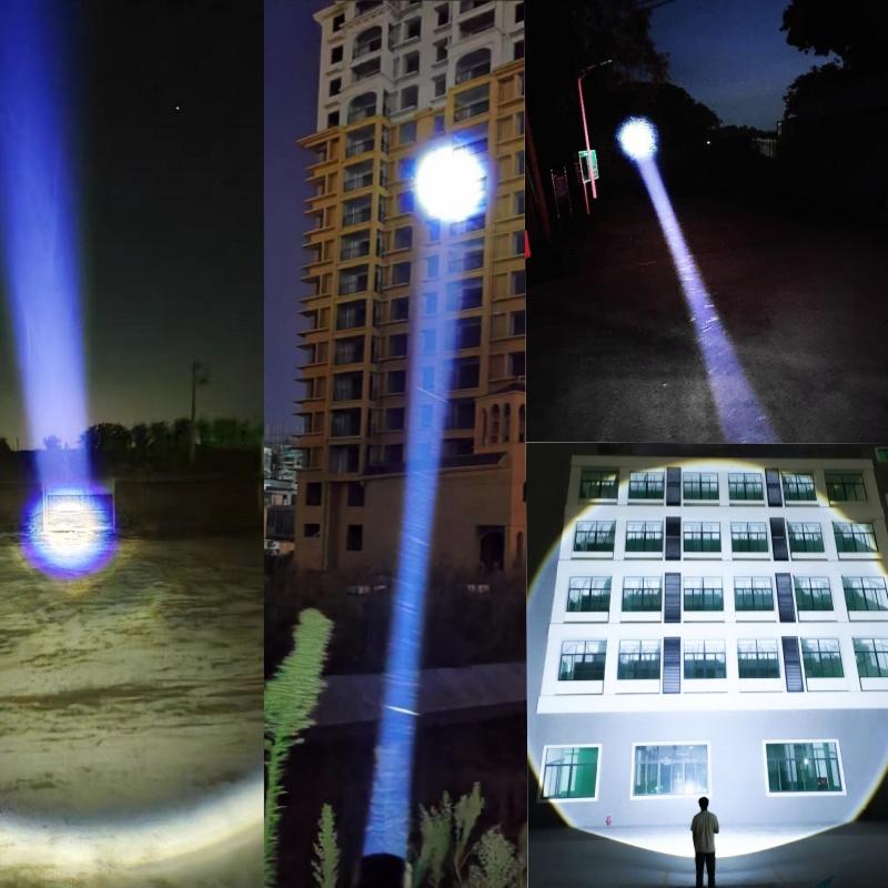 10000mAh Hochleistungs-Taschenlampen 1000000LM Ultra Leistungsstarke Taschenlampe 2*26650 Wiederaufladbare Laterne Taktische Outdoor Camping Taschenlampe