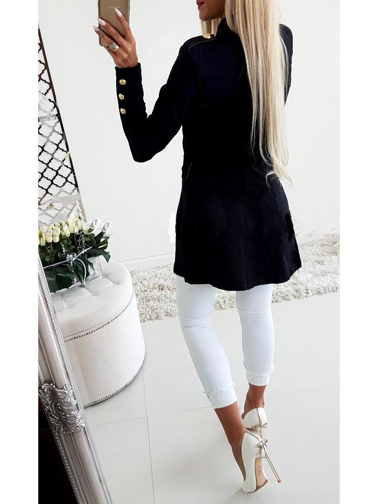 European American Slim-Fit Long-Sleeve Blazer Jacket