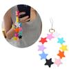 Silicone Star Pendant Room Adornments Elegant Keychain Charm Keyrings Versatile Decoration for Home and Office Spaces