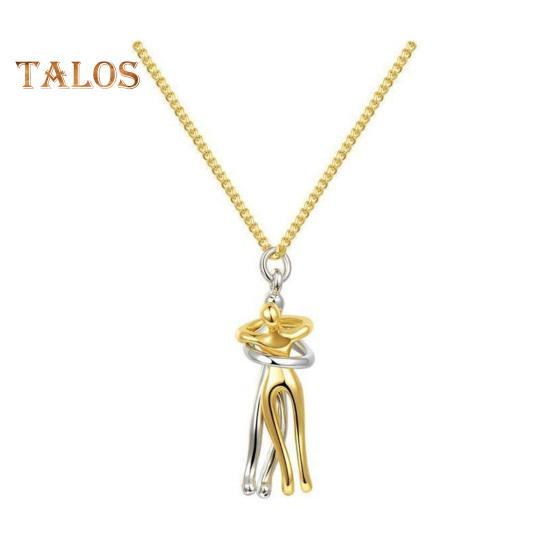 

Ожерелье для объятий в виде пары, романтическое ожерелье с символом любви, подарок на годовщину Дня святого Валентина для жены, девушки, свиданий, повседневной одежды, украшения на шею B