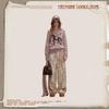 unifree Relaxed Fit Printed Wide Leg Casual Pants