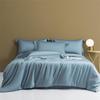 Solid Color Two-Tone Minimalist Lyocell Tencel Duvet Cover - Class A Single Piece Bedding
