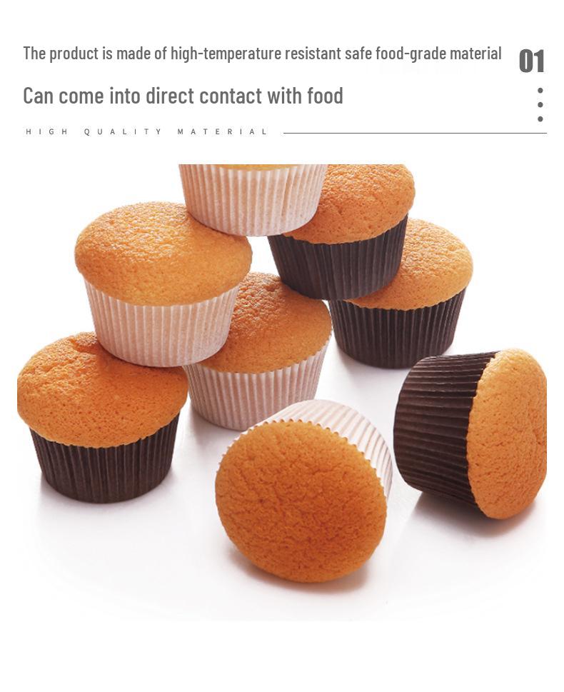 Xue Chu 100 Pezzi Carta per Muffin e Torte Resistente alle Alte Temperature per la Cottura