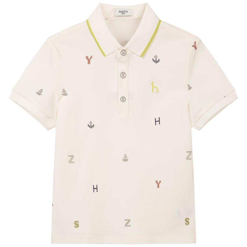 HAZZYS Boys Mercerized Polo Short Sleeve T-Shirt 165