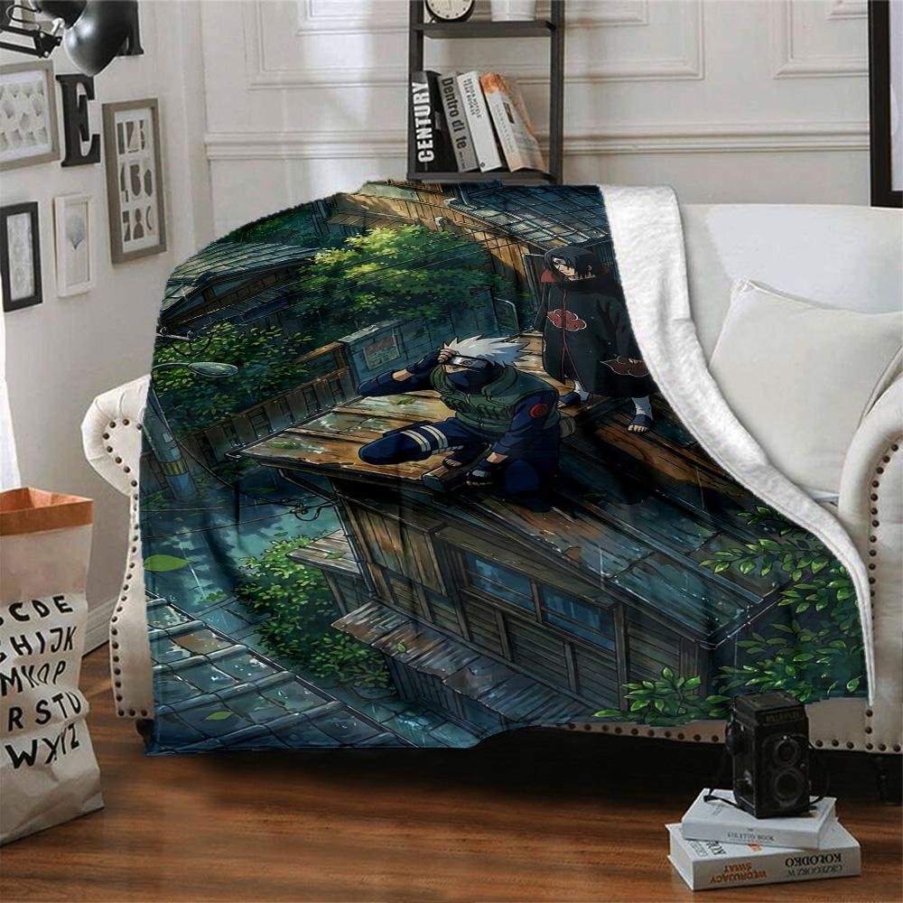 Naruto Blanket Durable Comfort Perfect for Office Office Chair Picnics Four Seasons Multipurpose Stylish Decor Ideal Gift For Birthday Valentine'S Day