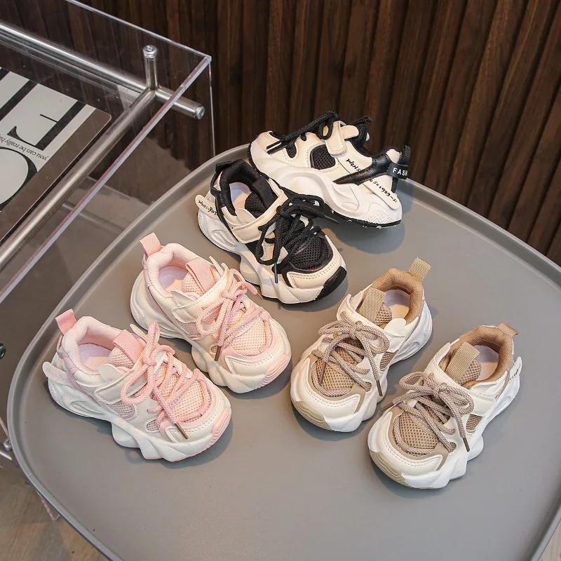 Fashion Lightweight Toddler Sneakers Kids 2025 Newly-released Arch Support Chunky Sneakers for Girls Little Boys Running Shoes