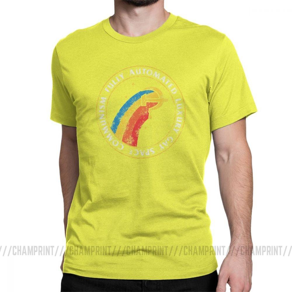 Fully Automated Luxury Gay Space Men S T Shirt Communism Marxism Socialism T Shirts Cccp Ussr