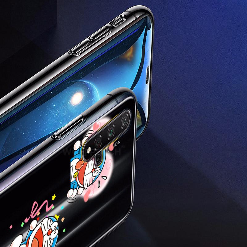 Roztomilý Doraemon pro Huawei Y9S Y6S Y8S Y9A Y7A Y8P Y7P Y5P Y6P Y7 Y6 Y5 Pro Prime 2020 2019 měkké pouzdro na telefon