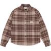Stussy FW24 HEAVY WASHED PLAID SHIRT logo Unisex 1110339
