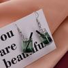 Fashion Resin 3D Drink Cup Drop Earrings for Women Girl Beer Milk Tea Ice Cream Dangle Earrings Jewelry Gift