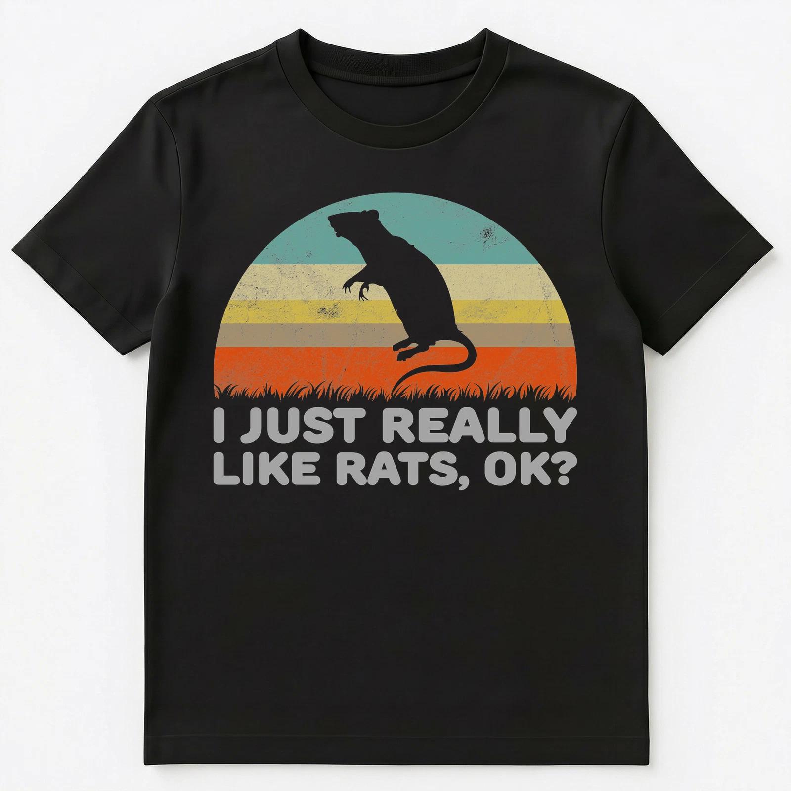 Funny I Just Really Like Rats Ok T Shirt Unisex T-Shirt S