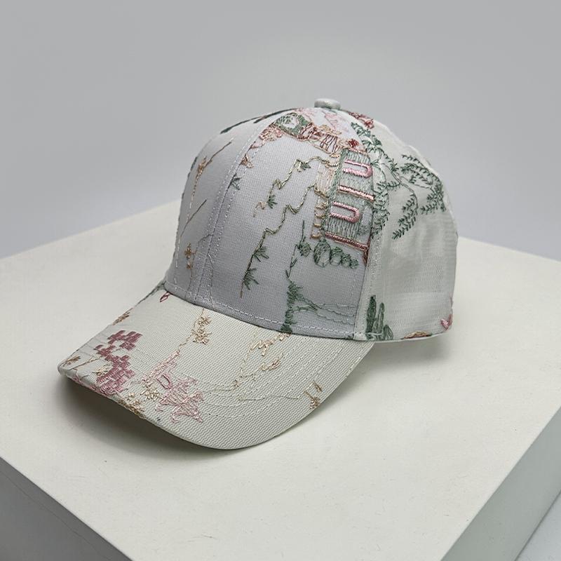 Chic Butterfly Elegant Baseball Caps Casual Sun Protection Air Permeable Outdoor Use Peaked Hats All-Match Fashion Vintage Ins Latest Women China