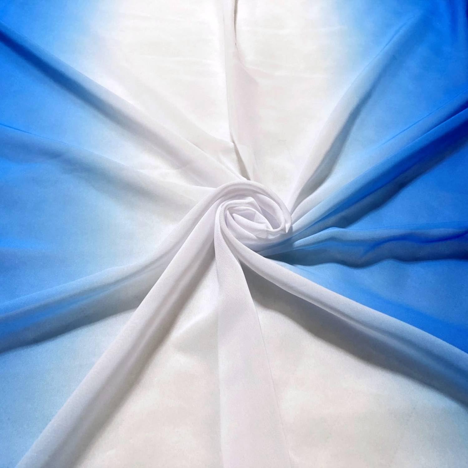 

Градиентный шифон прозрачный для рукоделия [moonfarm] Ткань, 1,4 м шириной, 100D, Центр, Тонкий, (Синий, 2 м) синий