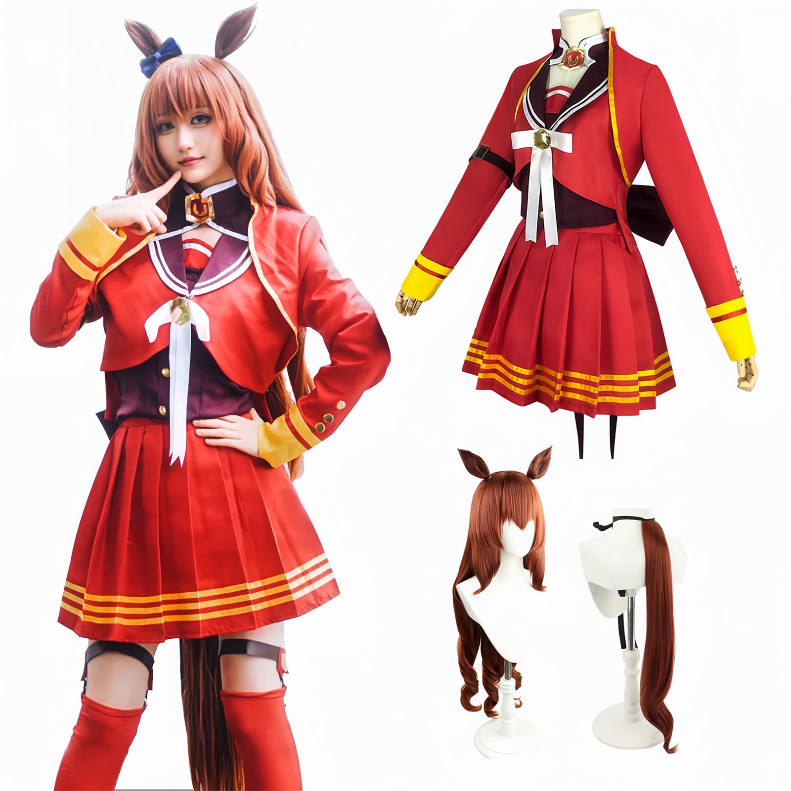 

Uma Musume Maruzensky Формула Брюгге Костюм для косплея Uma Musume на Хэллоуин, школьный фестиваль [NOKIJP] Косплей, Косплей, Косплей, Костюм, Мероприятия,