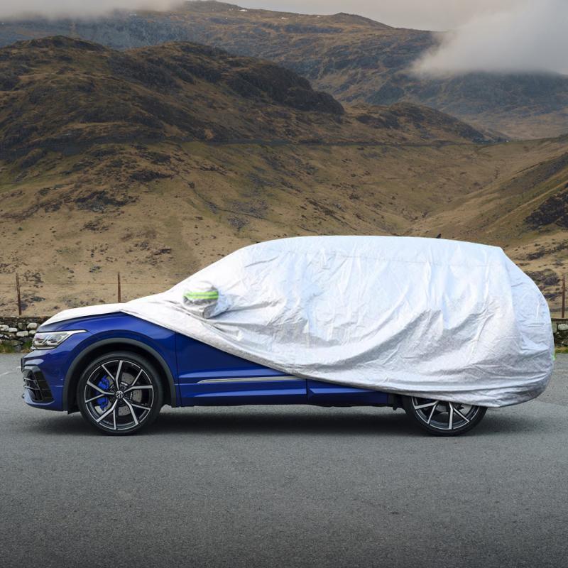 Auto Abdeckung Regen Frost Schnee Staub Wasserdicht Für Volkswagen Atlas Teramont T-CROSS TAIGUN T-ROC TAIGO NIVUS THARU TIGUAN TOUAREG CR