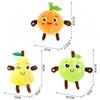 Interactive Musical Toy Sensing Beat Plush Toys Fruit Musical Dooll Pear Fruit Sensing Beat Piano Orange Plush Toy
