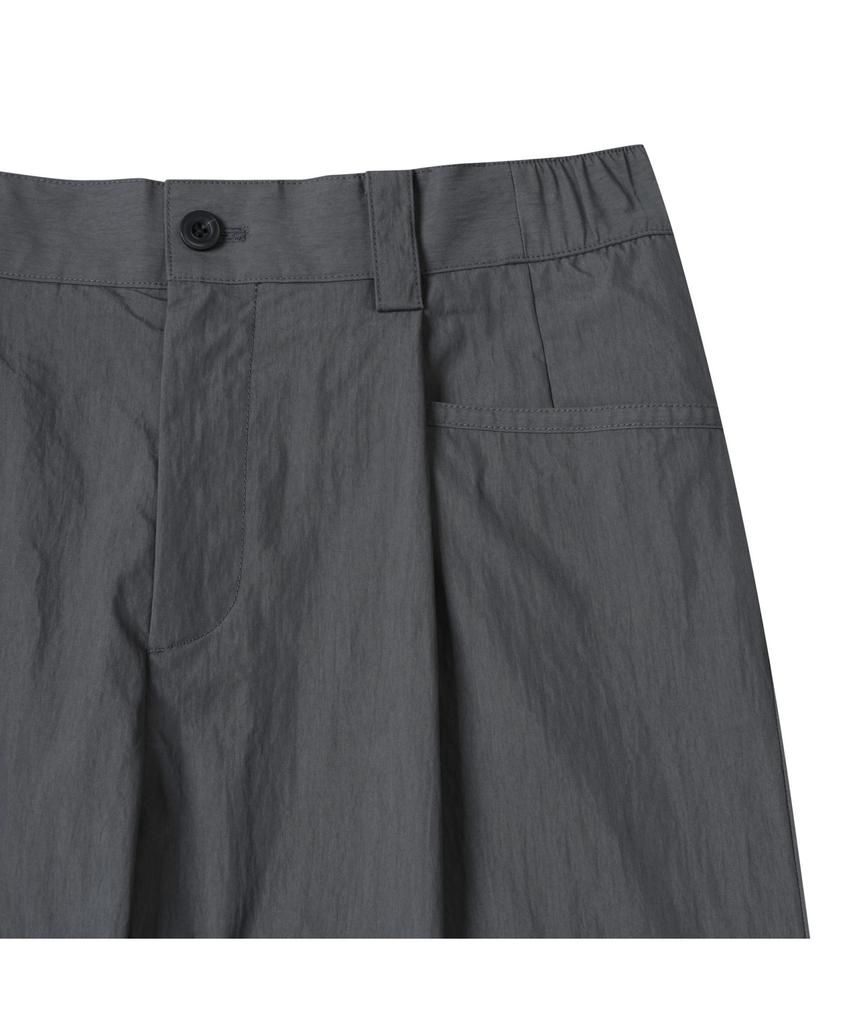 Keoseuuteommellou Gray One Tuck Double Knee Pants Cwpam25343Gyd