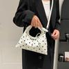 Yogodlns Women's Versatile Bag Retro Leather Shoulder Bag Bow Tie Crossbody Bag Polka Dot Small Hobo Handbag For Everyday Use