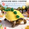 Adjustable Strap Turtle Shell Costume Knitted Fabric Pet Sweater Reptile Costume  Halloween Theme
