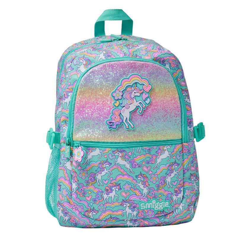 Smiggle Kids Backpack Large Capacity Cartoon School Bag with Pencil Case for Students Casual Daypack