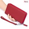 New women's wallet, long leather RFID clutch bag, soft leather simple wallet, high-end mobile phone bag, large capacity