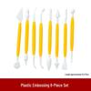 8-Piece Polymer Clay Sculpting Tool Set - Handmade Plastic Embossing Knives for DIY Projects