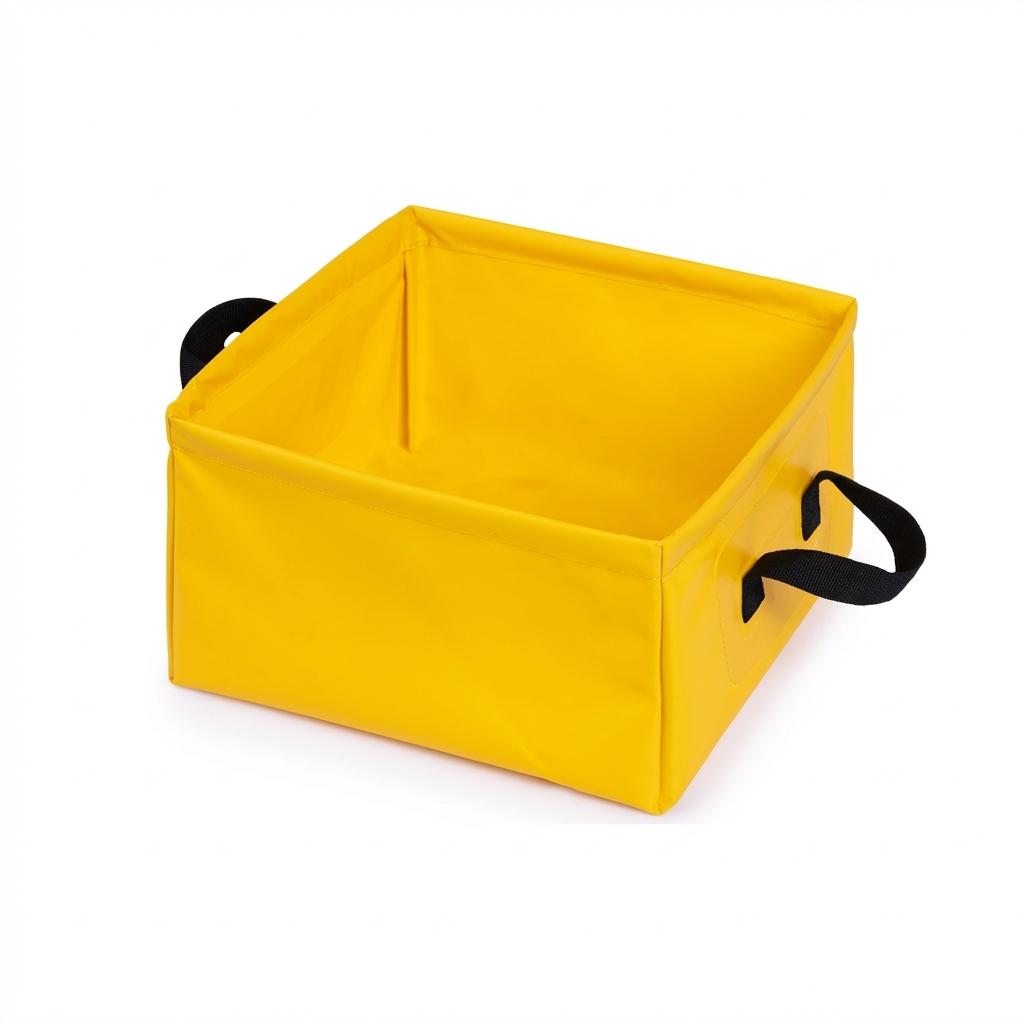 Foldable Waterproof Fishing Bucket Portable Square Basin for Camping Foot Soaking
