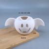 Halloween ceramic plain pumpkin candle holder, pottery bar DIY painted white embryo plaster doll colored white mold ornament