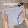 Ladies Summer New Style Light Luxury Sexy Lace Edge Satin Ice Silk Without Trace Briefs
