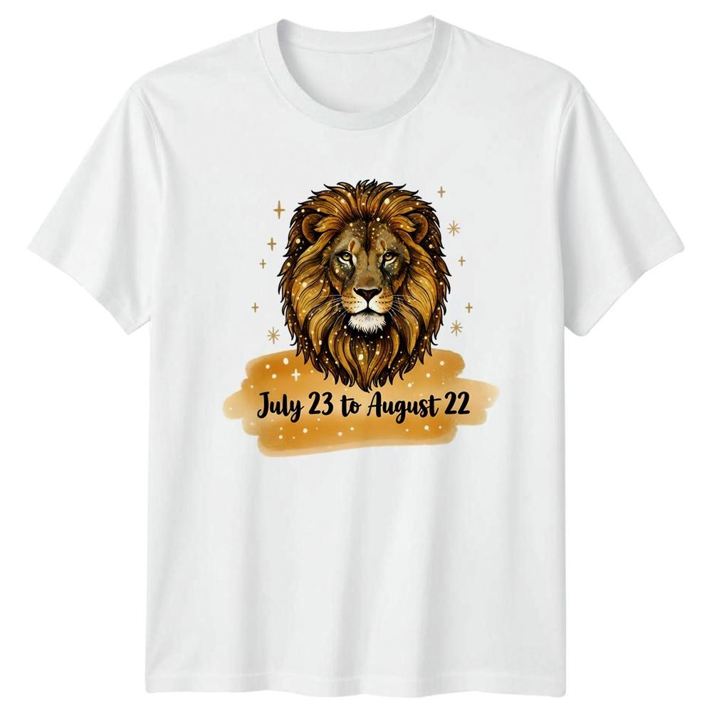July 23 To August 22 TShirt Leo Zodiac Astrology Birthday Gift For Him And Her S