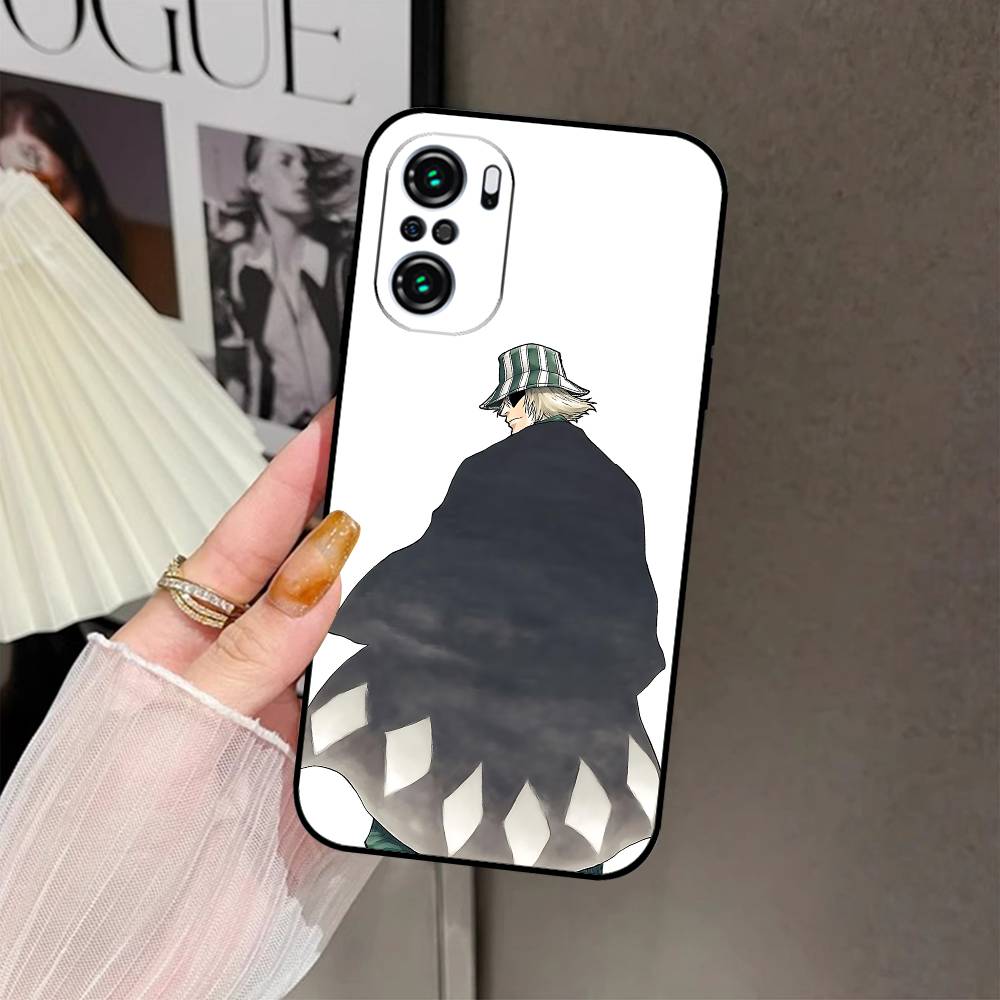 L-Kisuke Urahara Bleach Anime Phone Case Black Phone Case For Xiaomi 11 12 Redmi Note 11 5G 8T 9A 9 10T Note8Pro Note9 12S Ultra