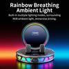 RGB Ambient Lightting Auto Clamping Phone Holder Central Control Bracket Night Driving