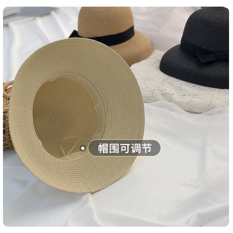 Straw Hat Female Sunshade Sunscreen Hat Summer Lampshade Hat Outdoor Versatile Sun Hat Adult