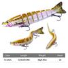 12.8cm-18g Multi-Jointed Bionic Minnow Sinking Lure for Sea Fishing Tackle.