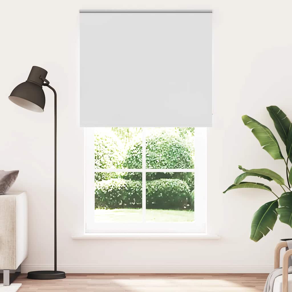 Roleta Zaciemniająca Biała 125X210 Cm Szerokość Tkaniny 121,6Cm