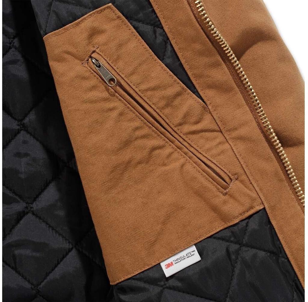 Carhartt Duck Quilt-Lined Active Jacket коричневый