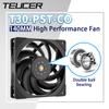 Teucer T30 CO PST 14CM PC Case Fan Double Ball Bearing 400-2000rpm 12V/4Pin PWM MAX96.19CFM Gamer Computer Chassis Cooling Fan