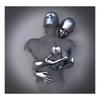 Metal Figure Statue Art Poster High Definition Printing Canvas Painting Prints Couple Sculpture Living Room Home Decor Picture