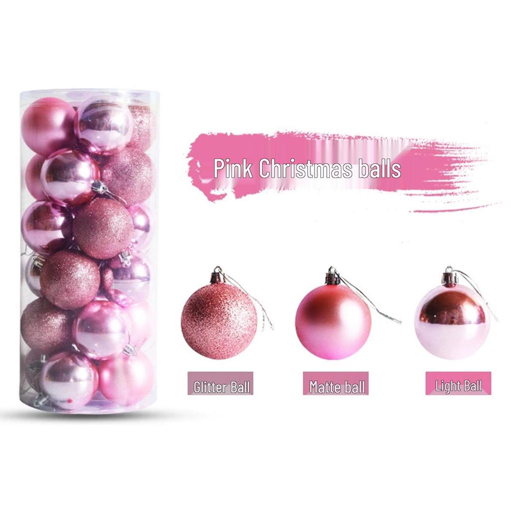 Electroplated Plastic Christmas Ornaments: 3/4/5/6/8cm Ball Set for Tree