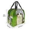 Meowl Cat Owl Meme Thermal Insulated Lunch Bags for School Portable Food Bag Cooler Thermal Lunch Box