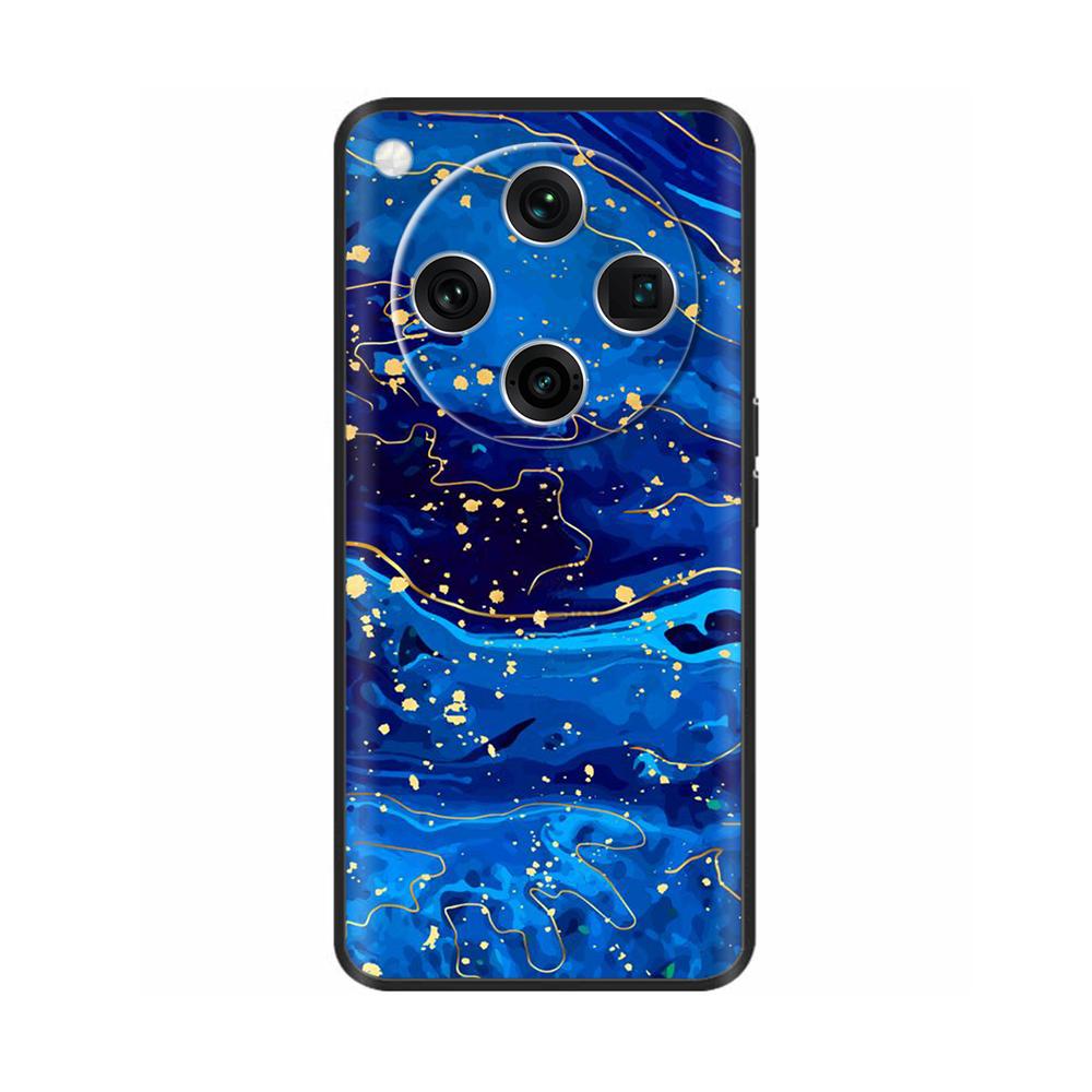 Painted Cover For Oppo Find X8 Pro Soft Black Silicon Back Cover Cases For Oppo Find X8 Findx8 Pro Shockproof Shell Cases Bumper