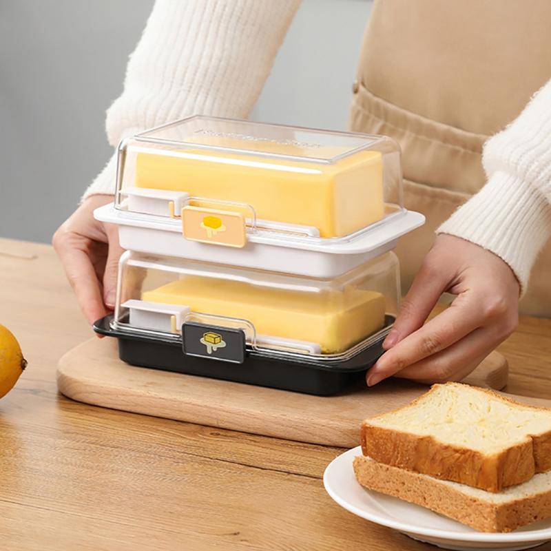 Large Capacity Butter Storage Box Durable Slice Dividing Butter Cutting And Packaging Box Storage Tool