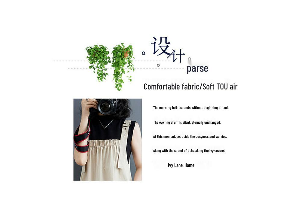 Elegantní letní korejský overalový šat s tenkými ramínky plus size