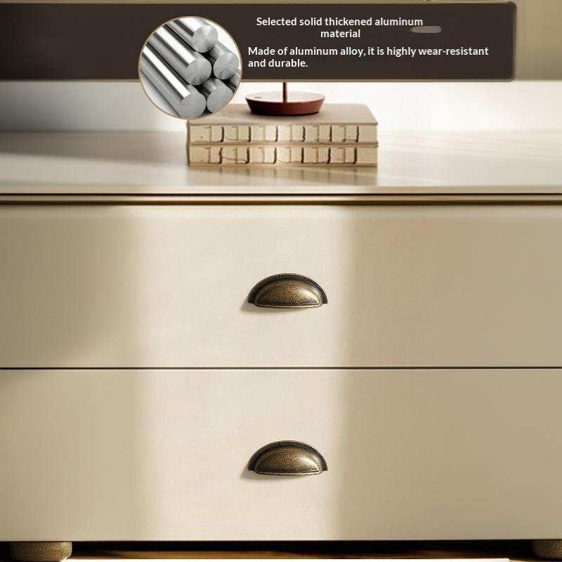 Vintage And Minimalist Antique Nickel Color Copper Brown Furniture Handles Cabinets Drawers Wardrobes Door Handles