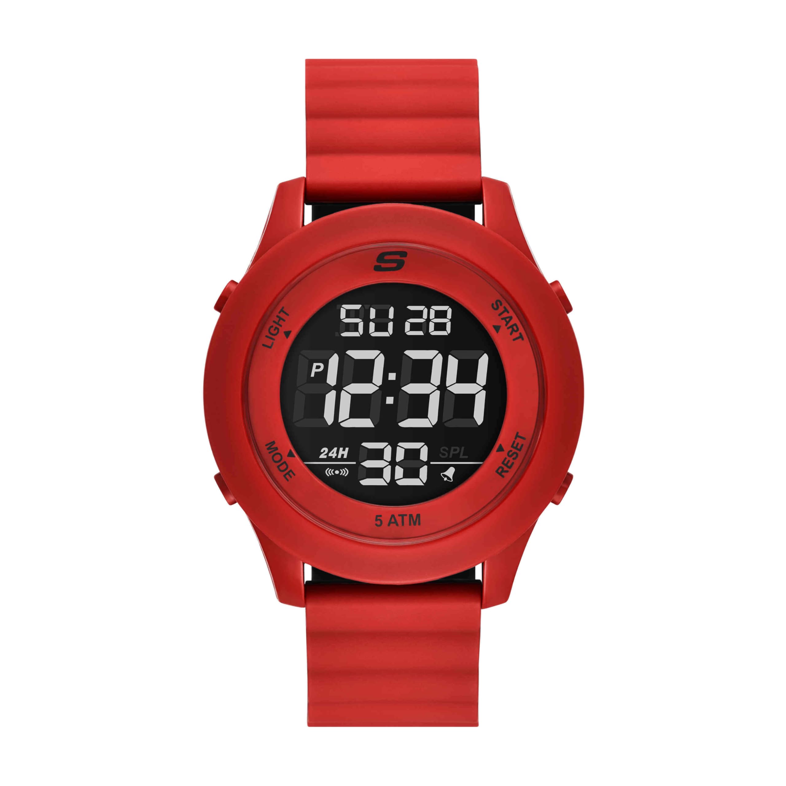 Skechers Rosencrans SR5247 Men’s Analog-Digital Watch, Red, 46mm Case, 50m Water Resistant, Magnetic Two-Piece Band