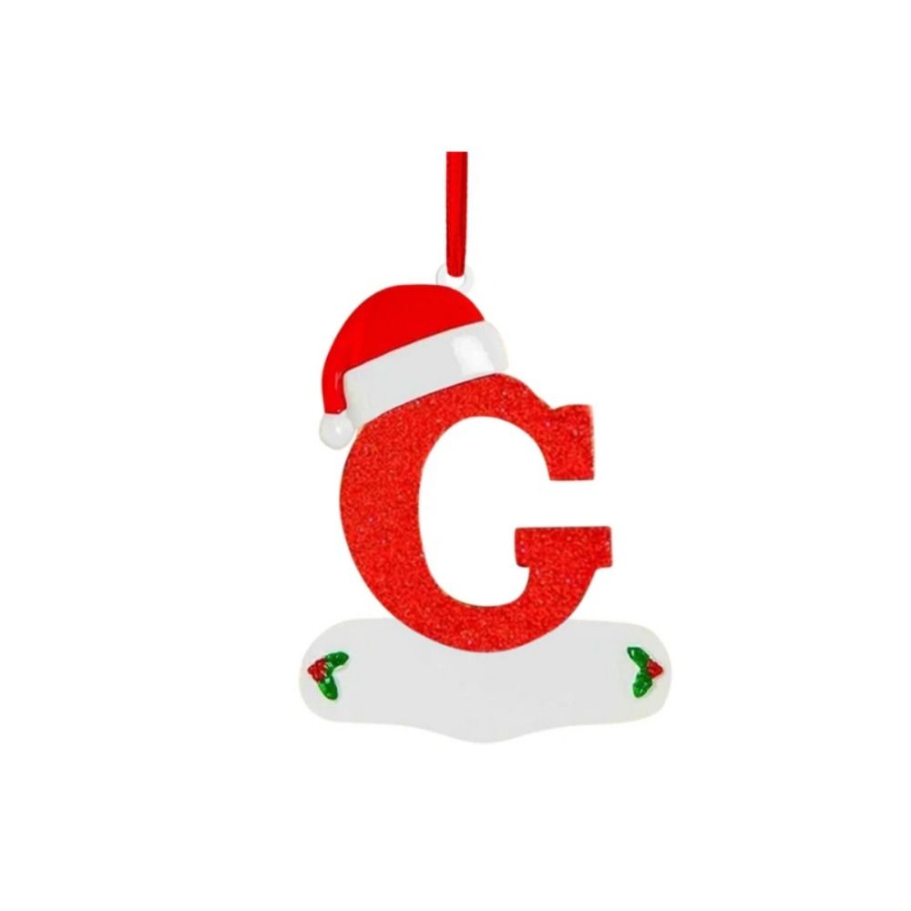 26 Letters Christmas Wishing Tree Pendant A-Z Xmas Tree Blessing Letter Pendant  DIY Decoration