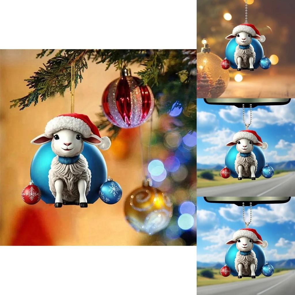 Car Acrylic Delightful Ornament Cute Christmas Tree Decoration For Home Auto And