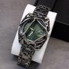 2025 Y2K Antique Alabaster Quartz Watch Men Retro Black Strap Red Medieval Old Unique Creative Men's Watches Luminous AAA Clock