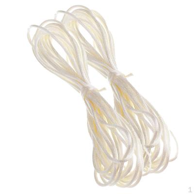 2pcs 5 Meters Wax Cord String For Bracelet Necklace Beads - Beige,